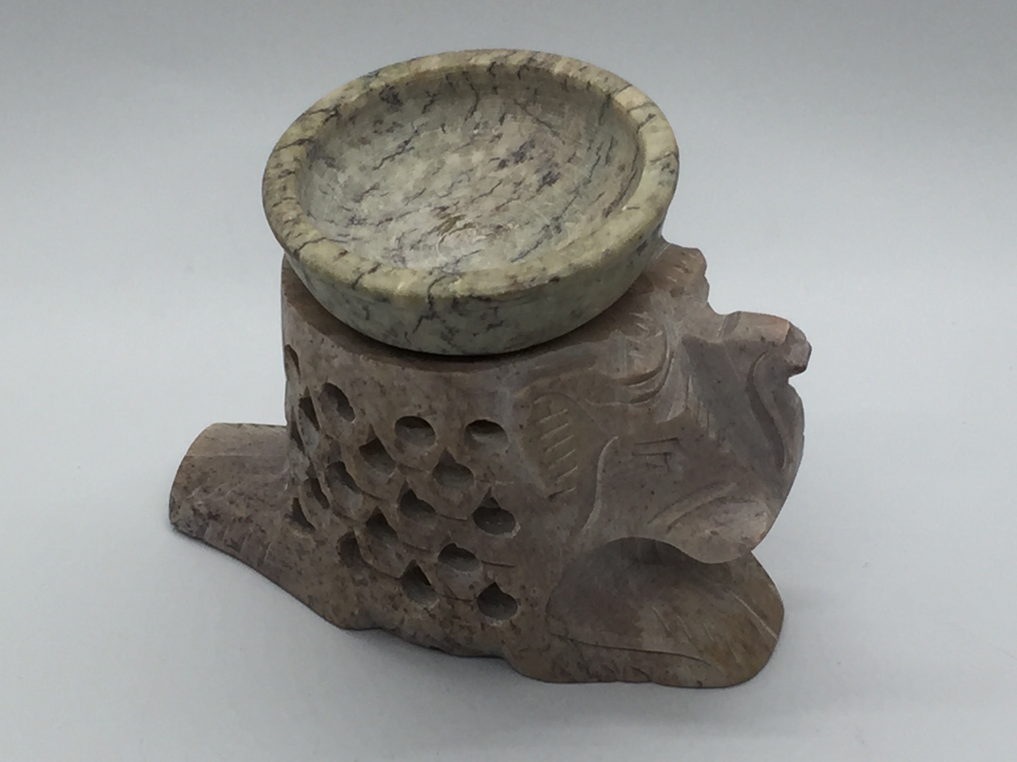 Soapstone Elephant Resin Burner