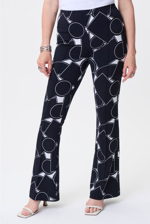 Joseph Ribkoff Tropical Leaf Print Cropped Pants - Midnight/Vanilla –  Rippe's