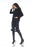 Joseph Ribkoff Black Embellished 3/4 Sleeve Sheer Hem Tunic Top 214266 NEW