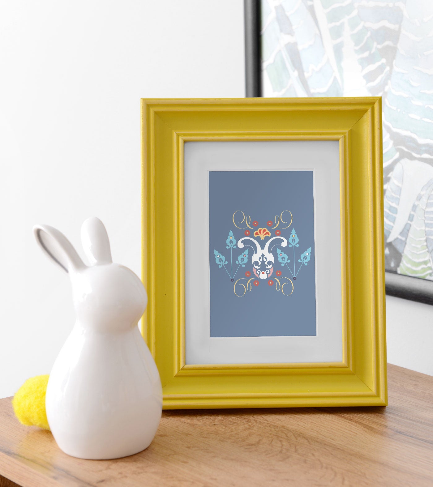 Our limited-edition small cards can be framed to create beautiful, intimate corners.