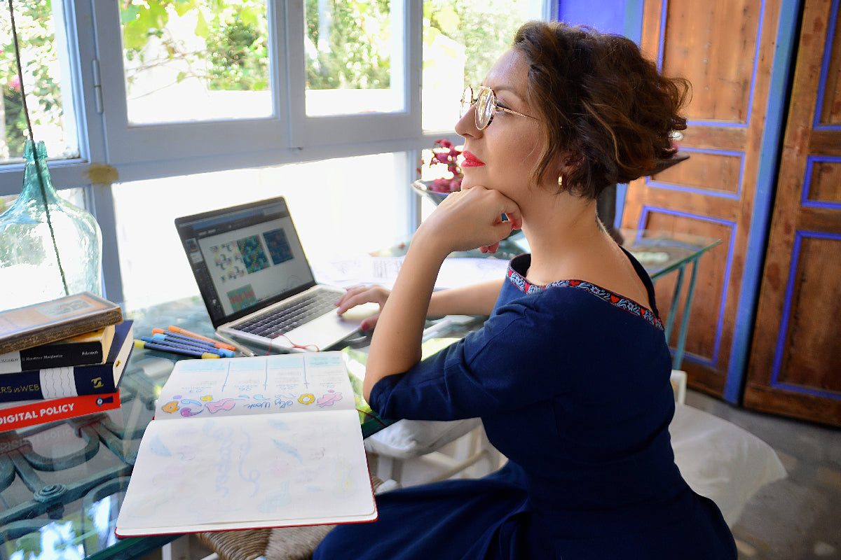 Designer Chiara Aliotta in her studio. 