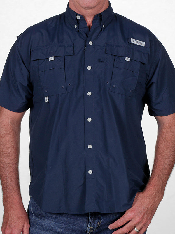 columbia denim shirt