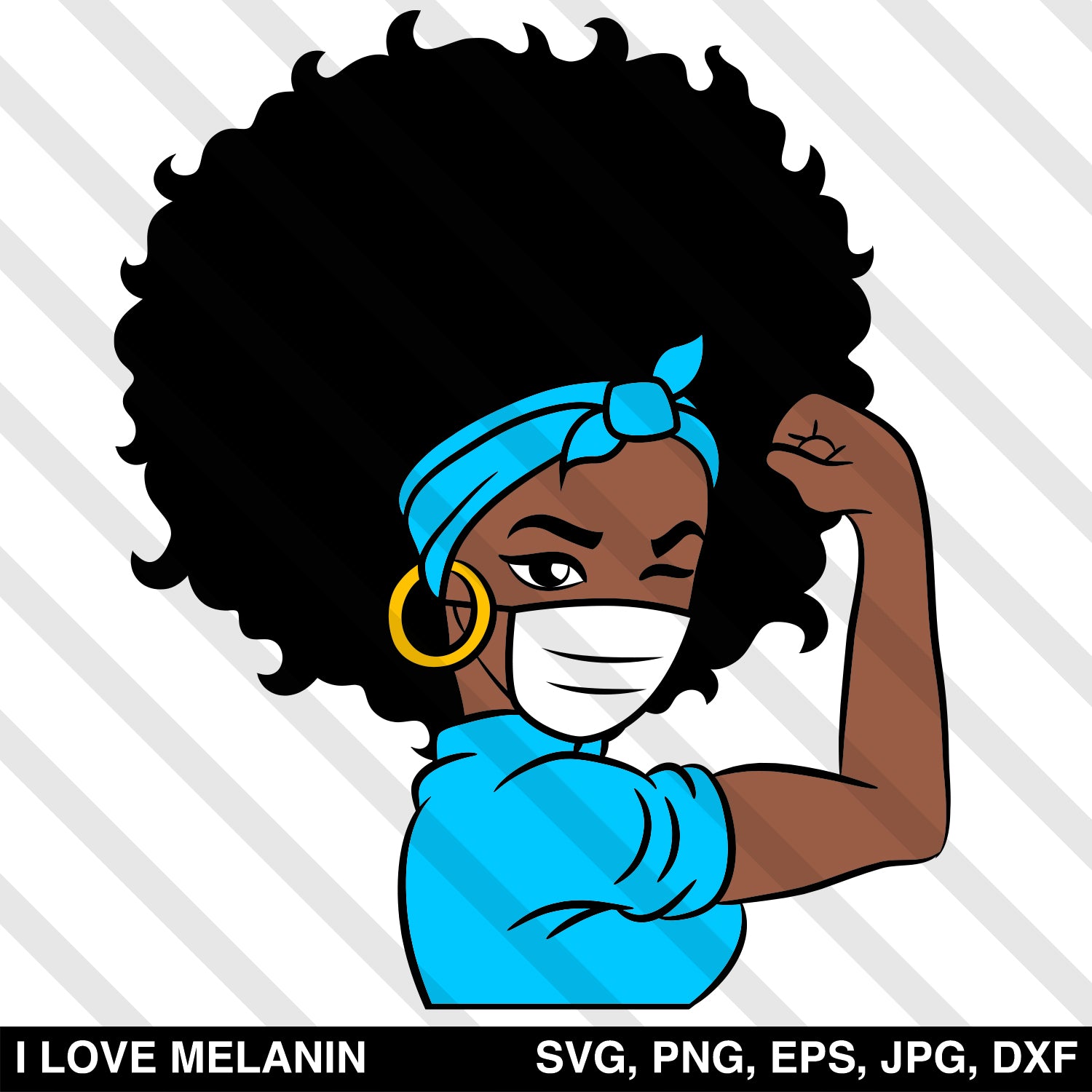 Download Afro Woman Nurse Doctor SVG - I Love Melanin