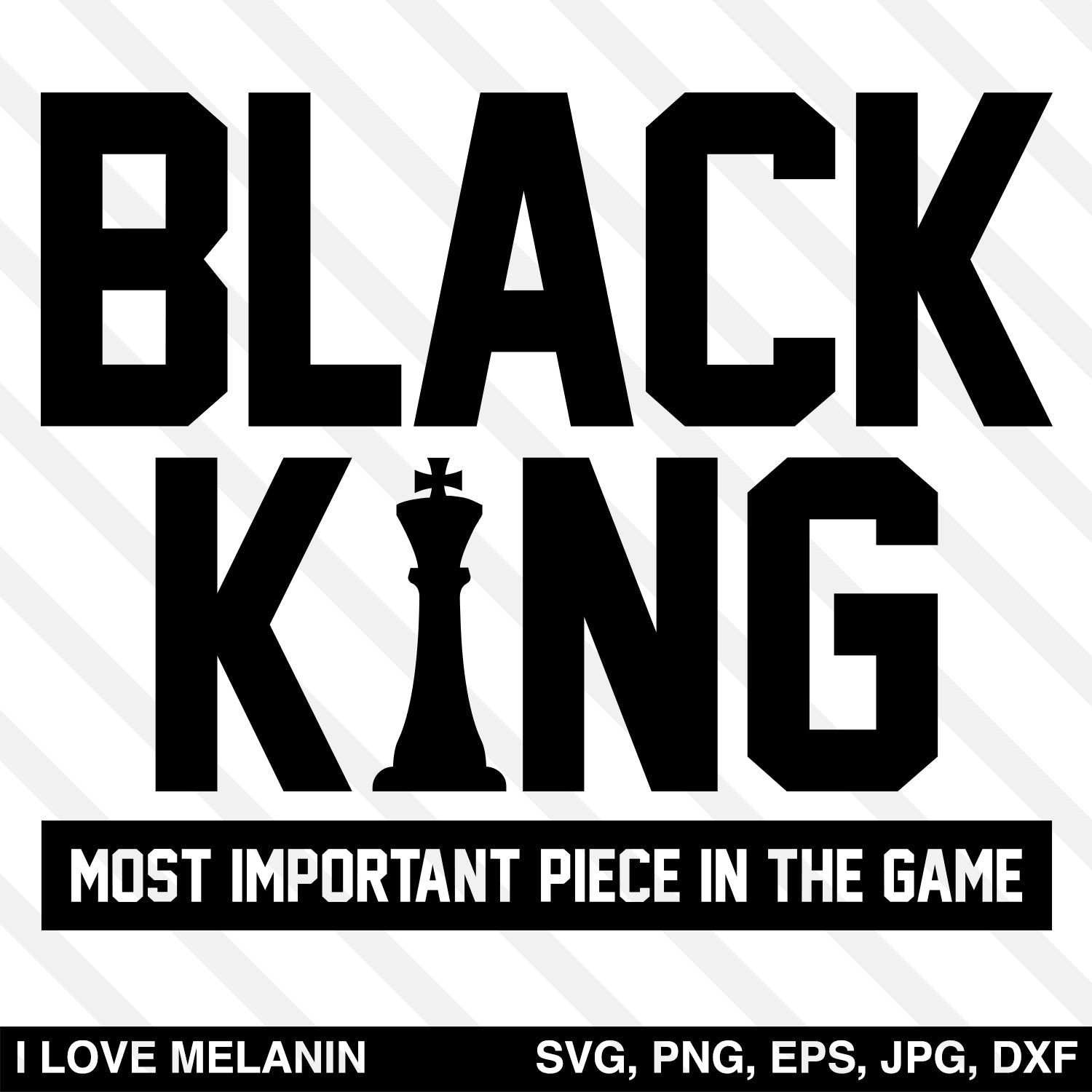 Download Black King Chess SVG - I Love Melanin
