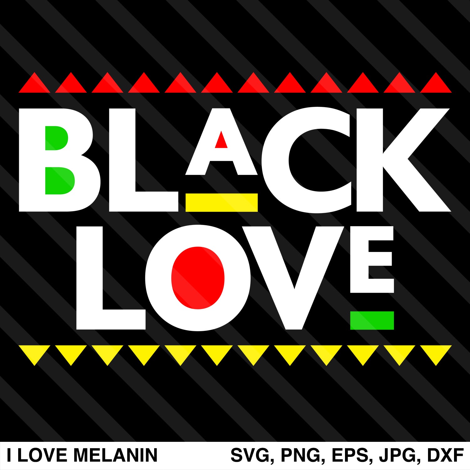 Download Black Love SVG - I Love Melanin