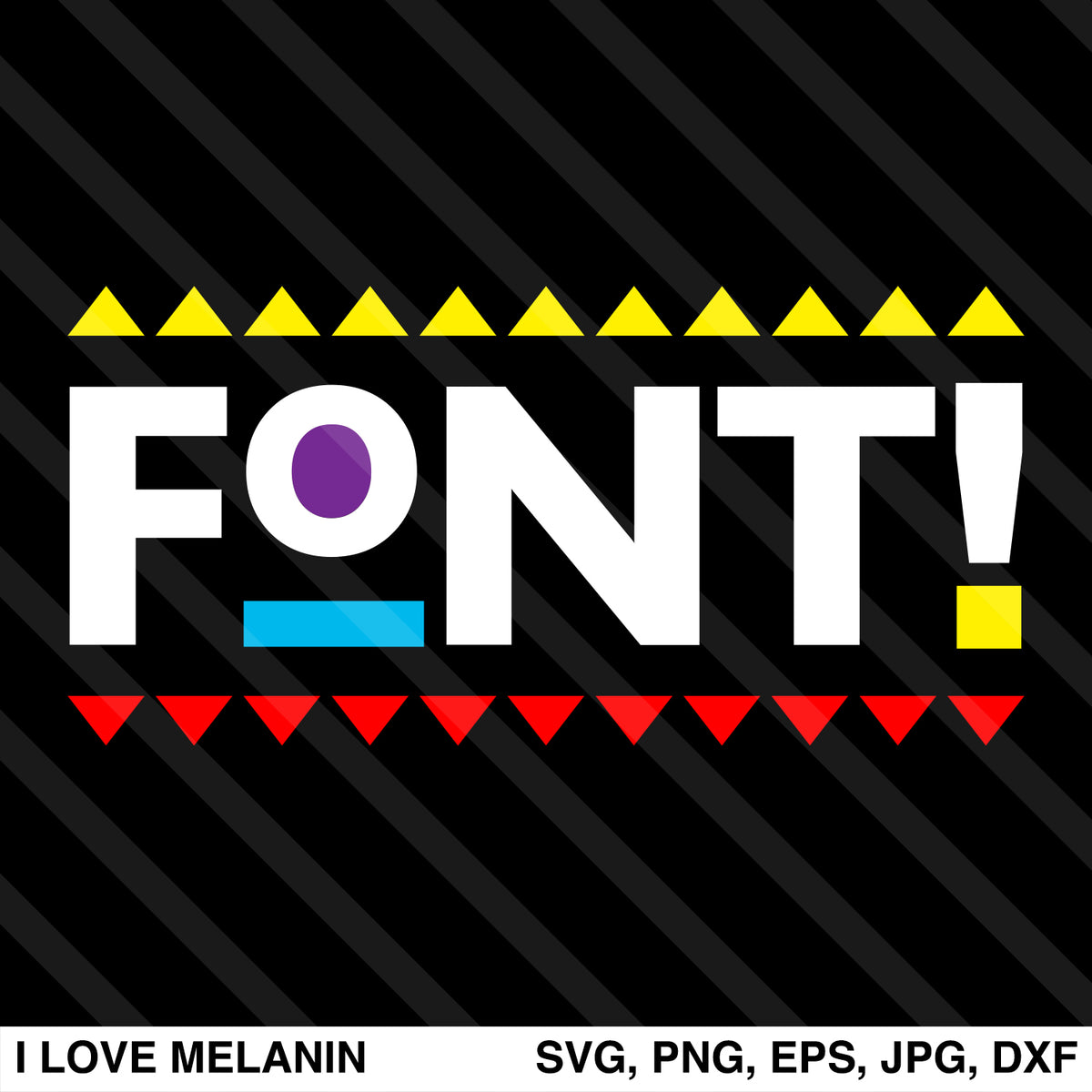 Martin Font SVG - I Love Melanin