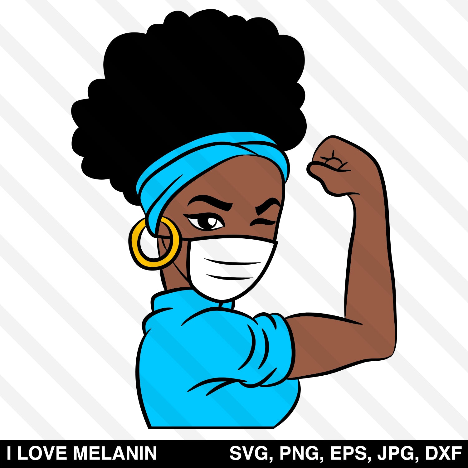 Download Nurse Afro Woman SVG - I Love Melanin