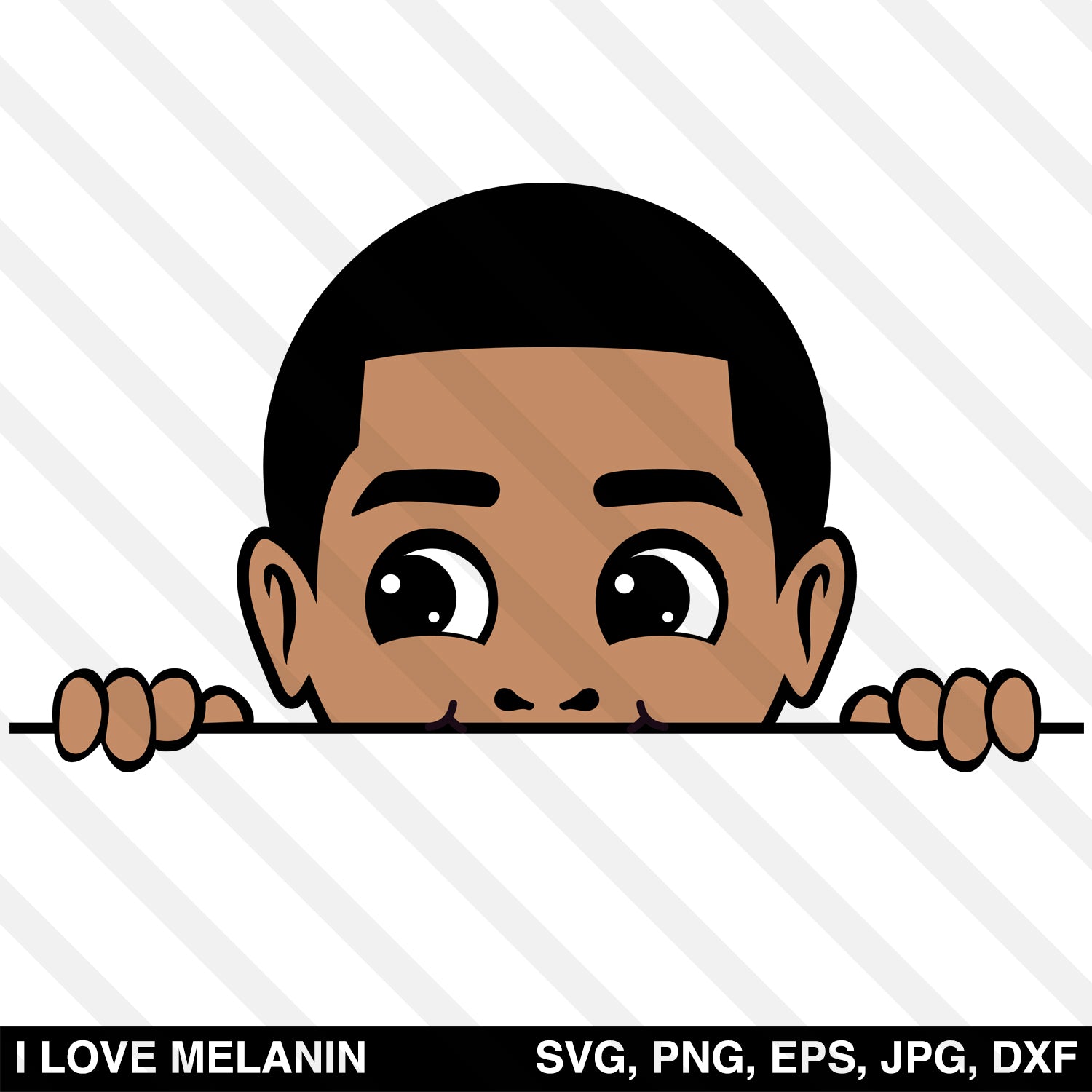 Download Peekaboo Boy SVG - I Love Melanin