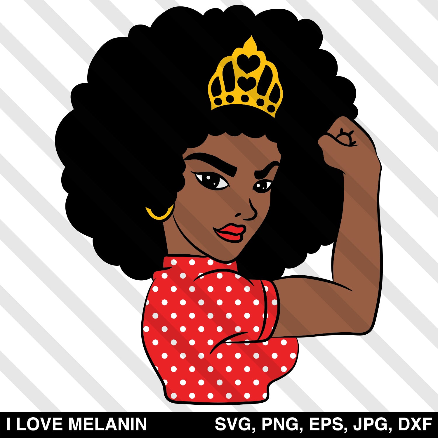 Download Strong Black Woman Queen Svg I Love Melanin