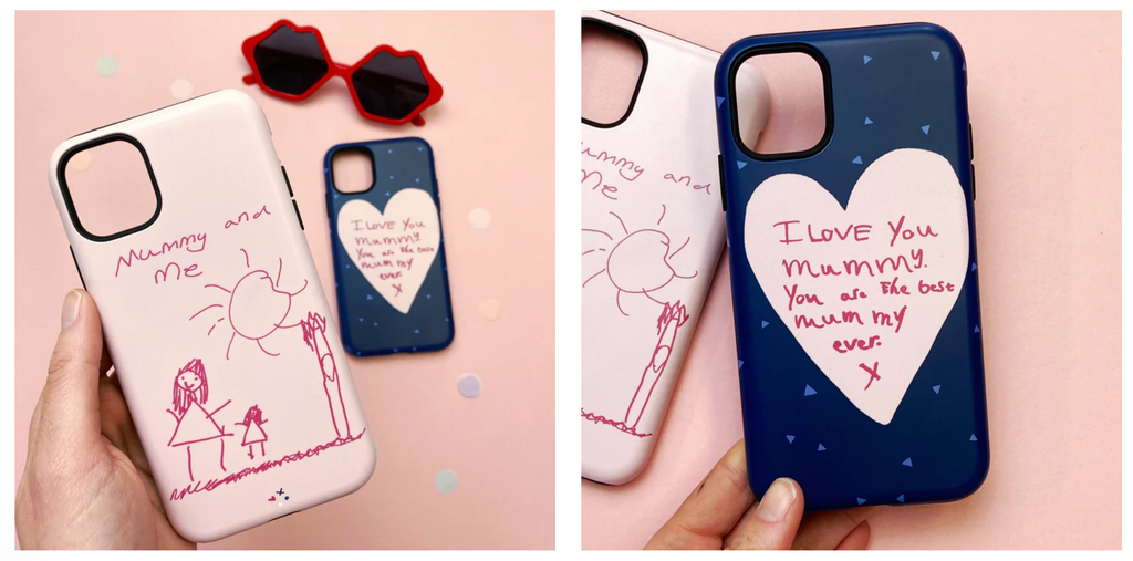 personalised childrens drawing phone case