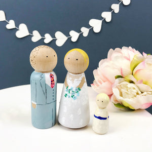 Personalised Wedding Cake Topper Family Little Things By Lucy