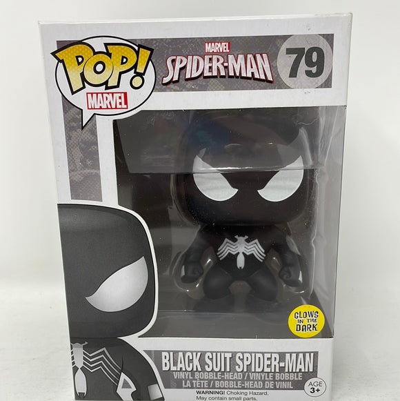 black suit spiderman glow in the dark pop