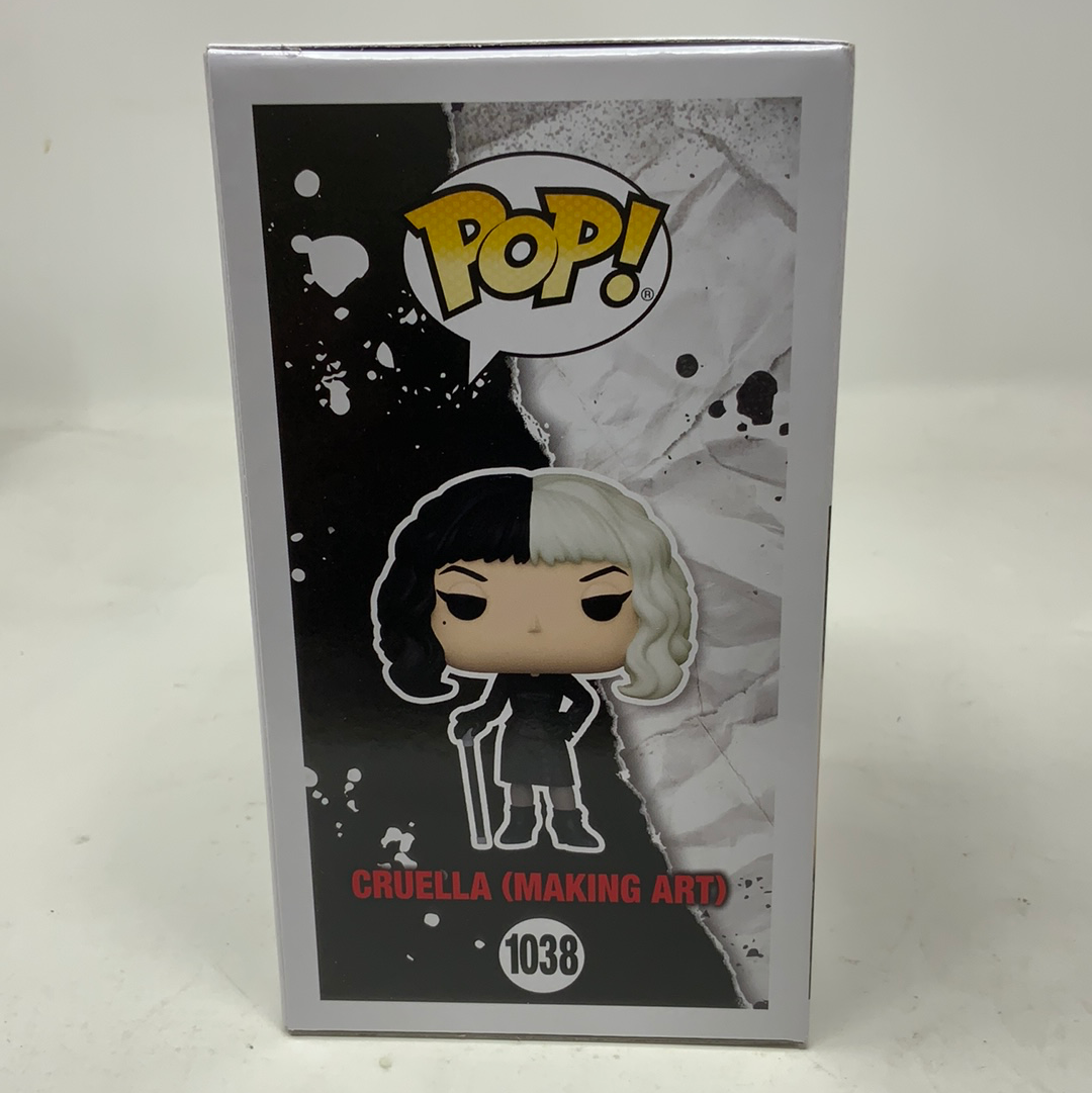 funko pop cruella making art