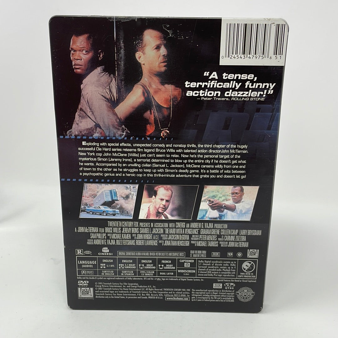 DVD Die Hard With A Vengeance Steelbook 2 Disc Set – shophobbymall