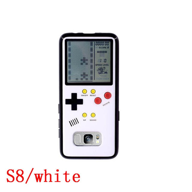 Retro Gameboy Tetris Phone Case For Samsung Galaxy S8 S9 Play Game Con Mobile Vests