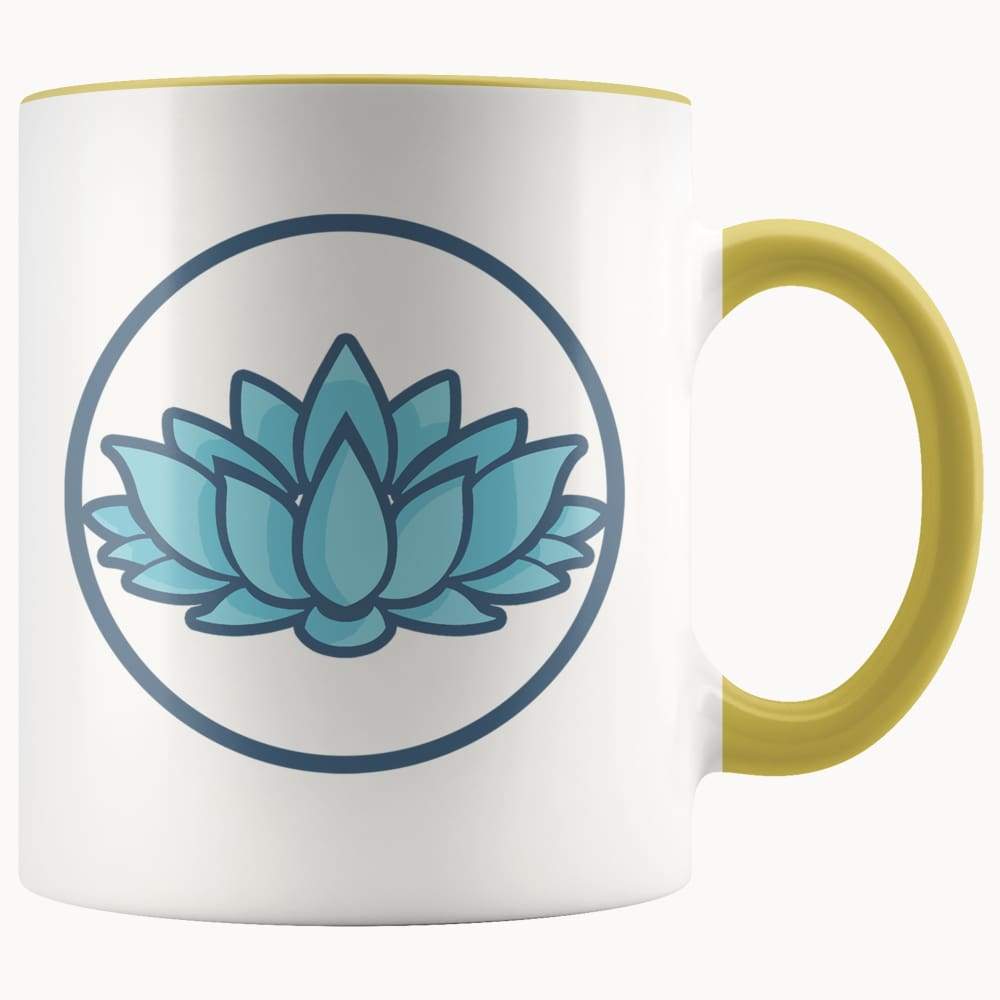 The Ancient Symbol - Lotus Flower Buddhist Hindu Symbol 11oz. Ceramic ...