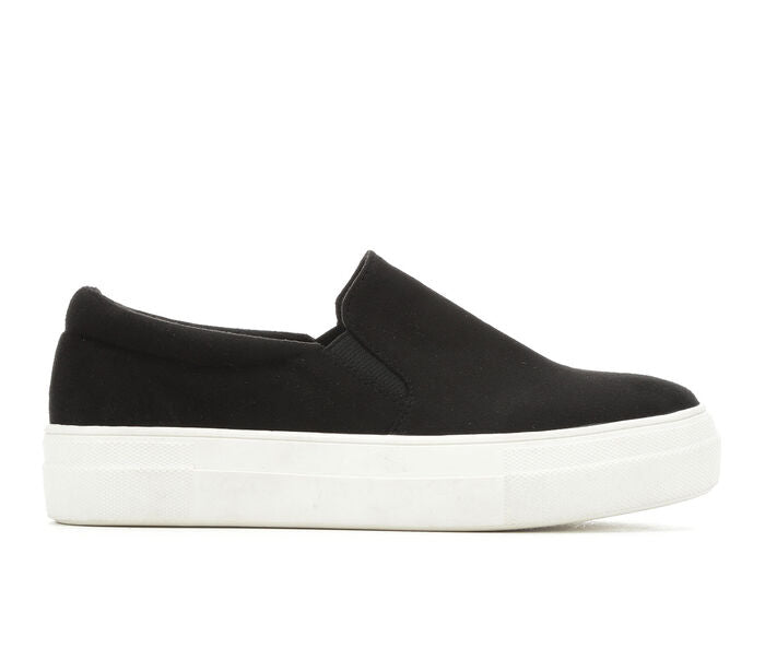 black slip on platform