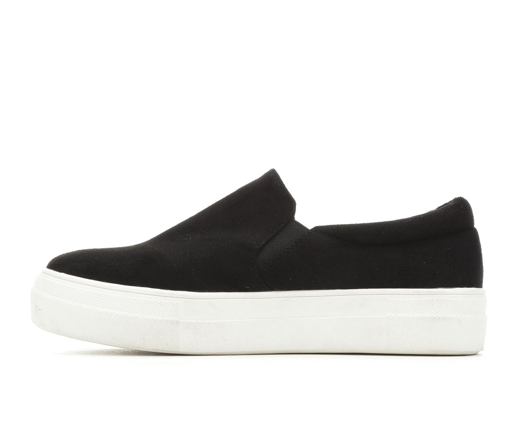 suede platform slip on