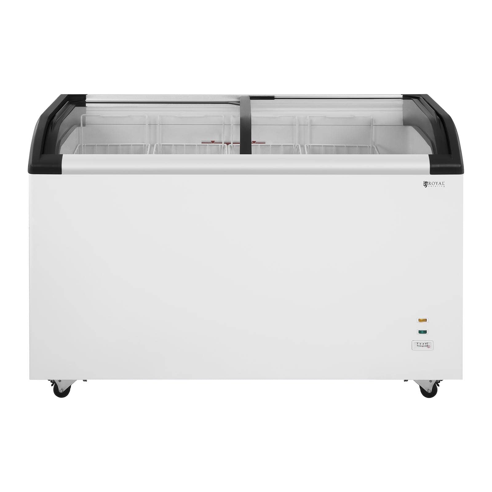 Congélateur coffre aspect inox 300l