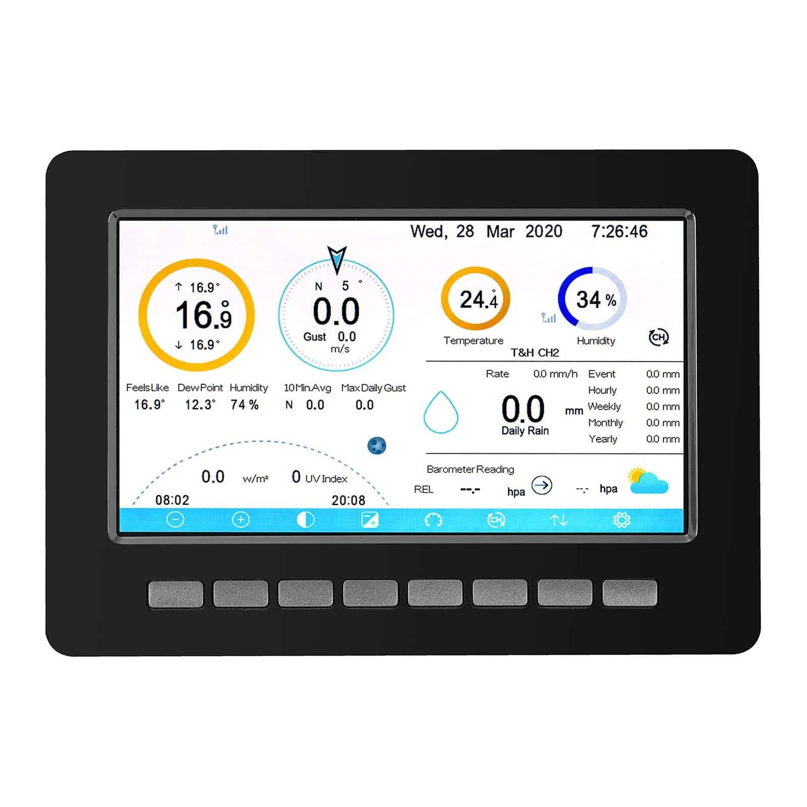 1pc Station Météo Avec Écran Couleur Station Météo - Temu France