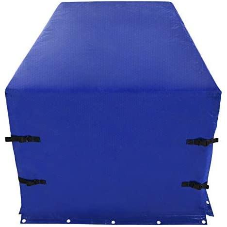 Bâche pour remorque 207 x 115 x 90 cm pvc 500 g m² avec œillets 4