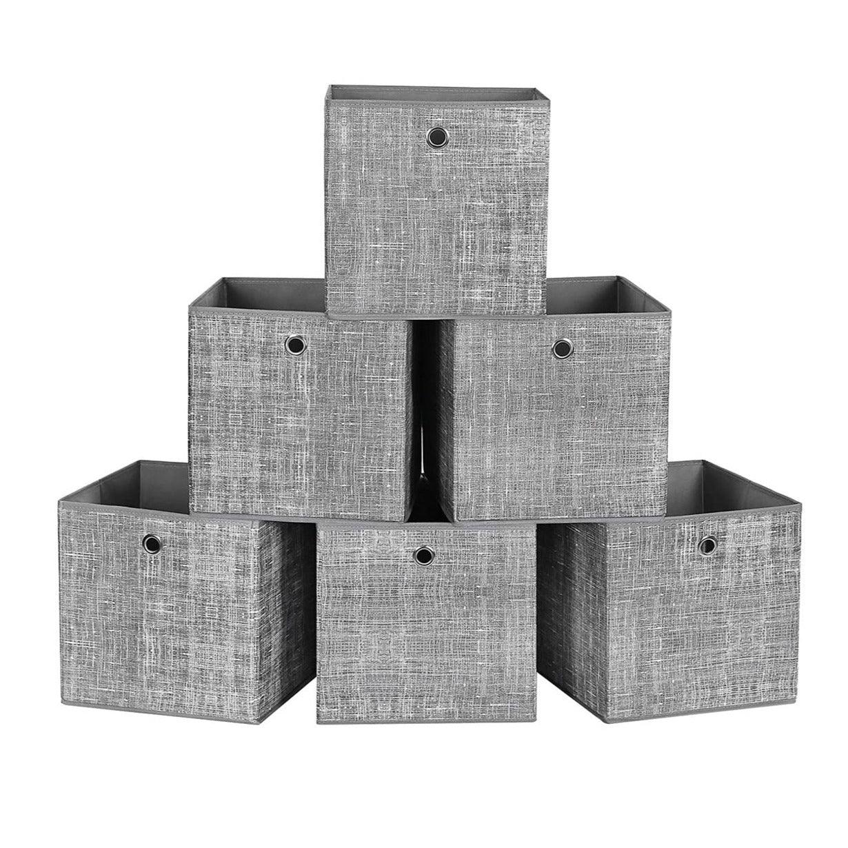 Boîte de rangement Tissu 50x30x25 cm Gris VIDAXL