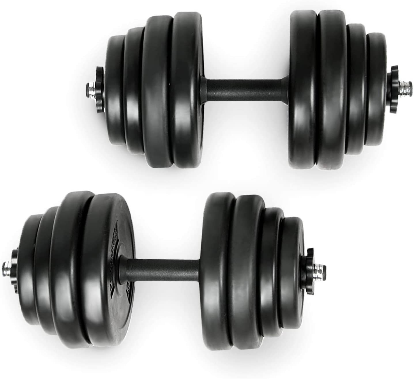 Set d'haltères courts poids barres disques fitness musculation biceps 10 kg