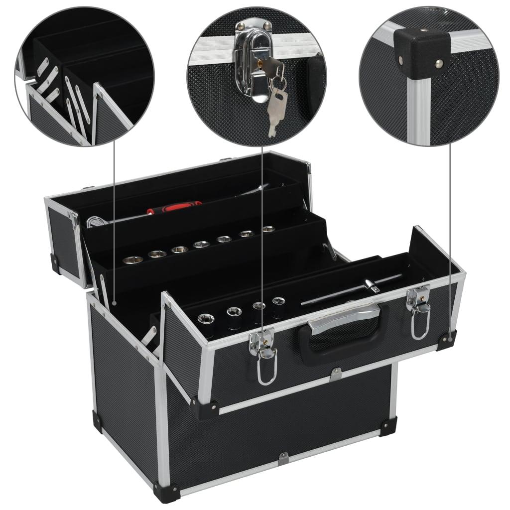 Oyrcvweuy Boîte à outils étanche scellée pour instruments, étui de  rangement pour disque dur, boîte à outils en plastique, boîte à outils noire