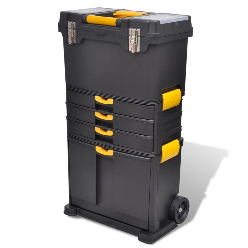 Boite caisse à outils vide 420 cm 3 compartiments caisse transport outils  helloshop26 16_0000270 - Conforama