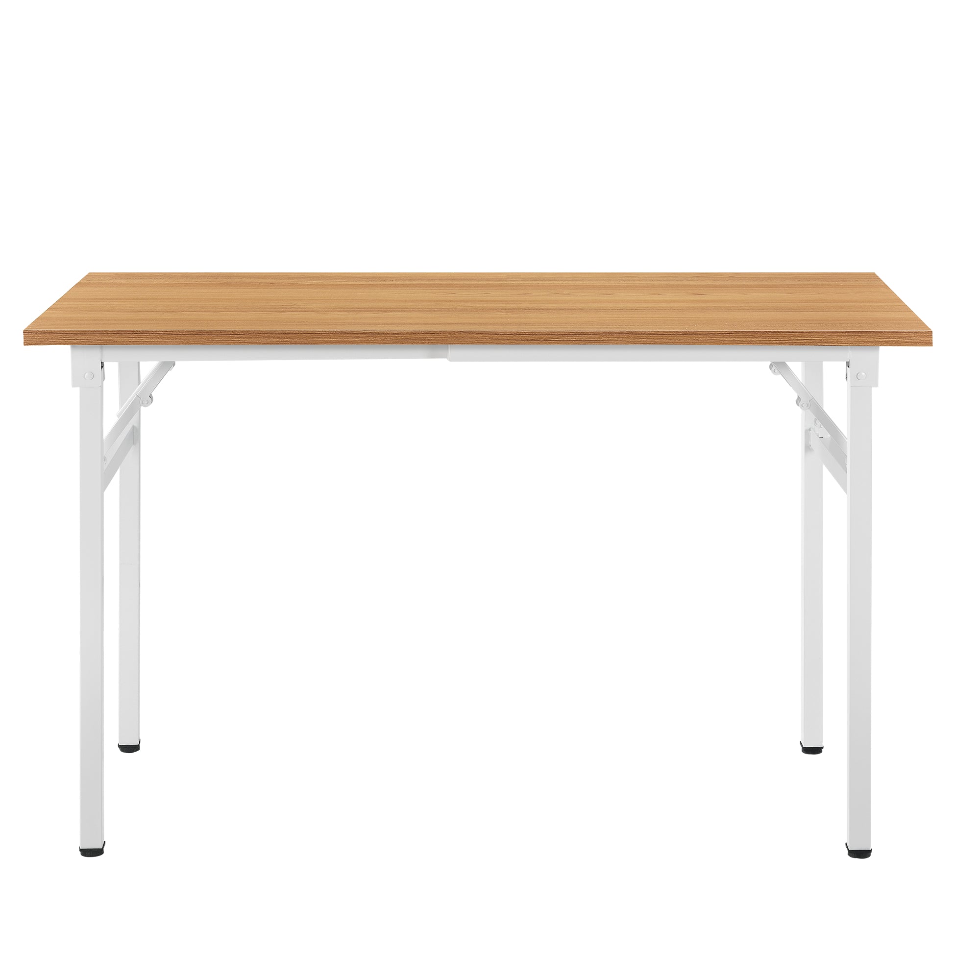 Table pliante de cuisine à manger hauteur réglable pour 4 personnes 120 cm  marron et noir helloshop26 03_0004364 - Conforama