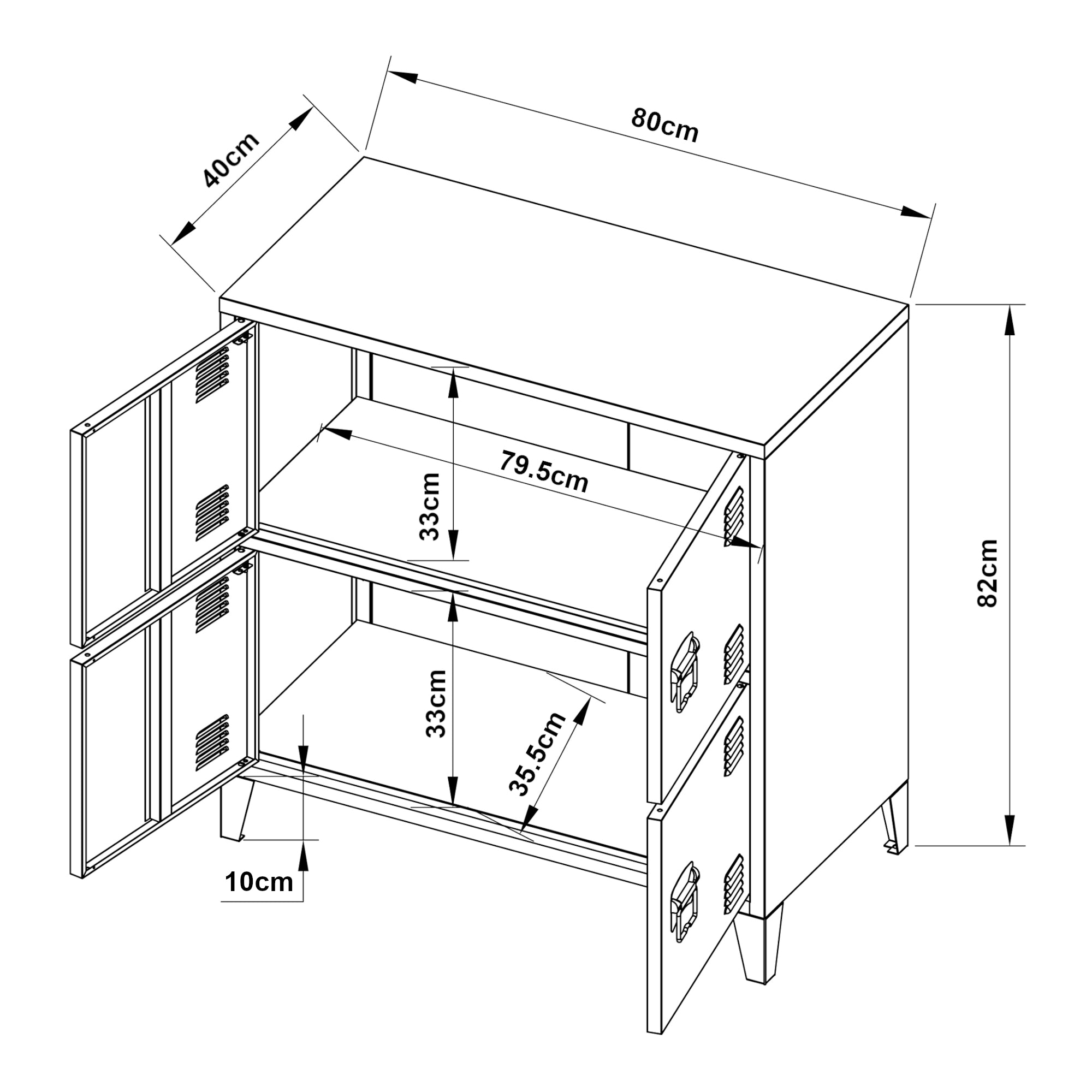 Armoire de bureau casier de bureau meuble de rangement pour salon