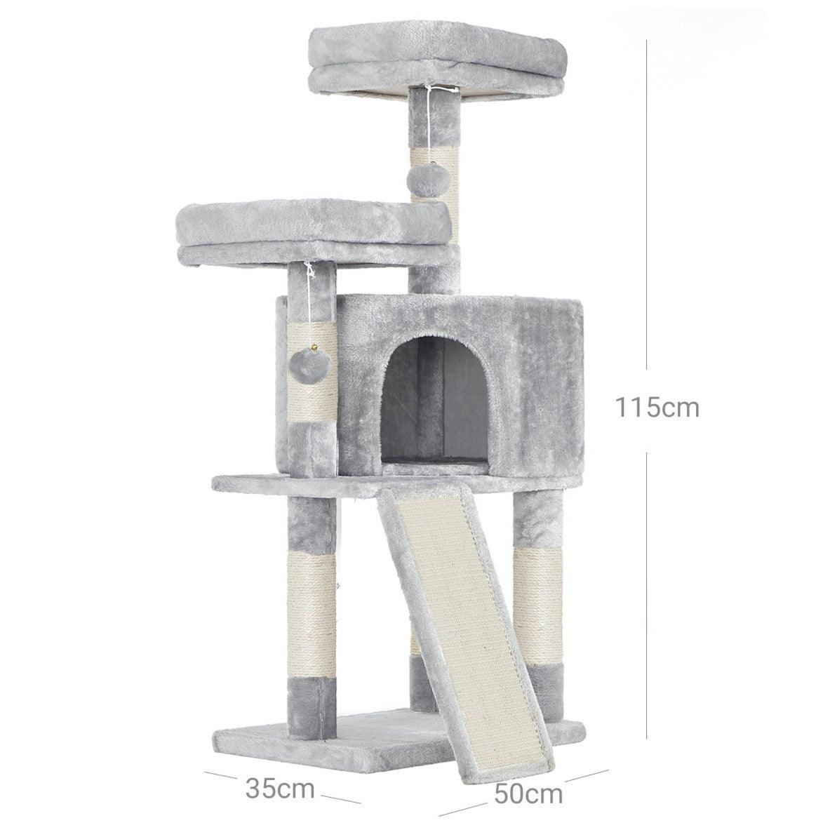 FEANDREA Arbre à Chat, Tour grattoir 68 cm, Gris…