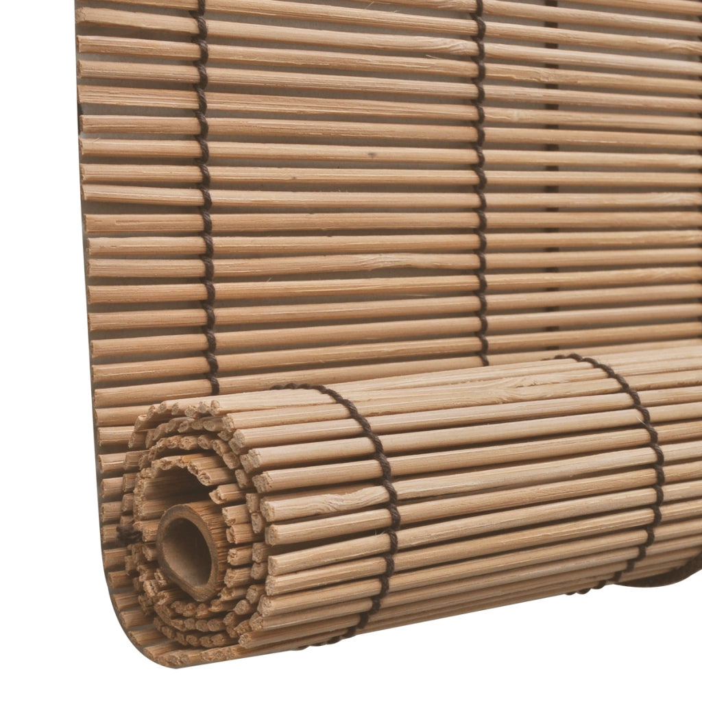 Store enrouleur bambou brun 150 x 220 cm fenêtre rideau pare-vue volet  roulant