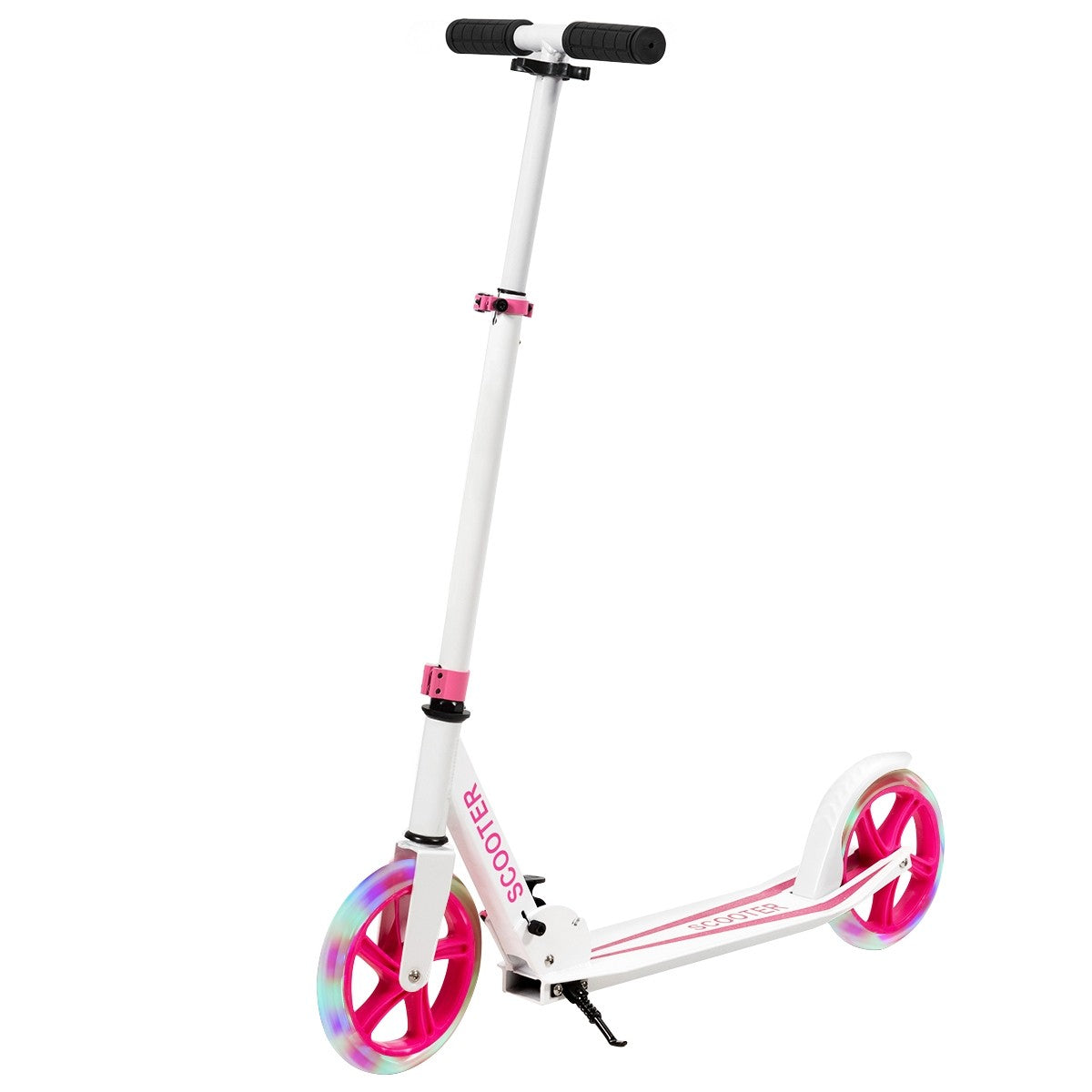 Mega motion trottinette électrique noir, roues de 5,5 pouces, trottinette  légère pour enfants, vitesse max 8km/h, 3 hauteurs ajustables, barre  lumineuse, adaptée aux enfants de 6 à 12 ans - Conforama