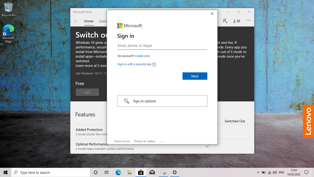 SimplyPats - Switch out of Windows S Mode Sign into your Microsoft Account