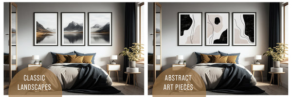 Classic landscapes canvas prints vs Abstract Art Canvas Pieces