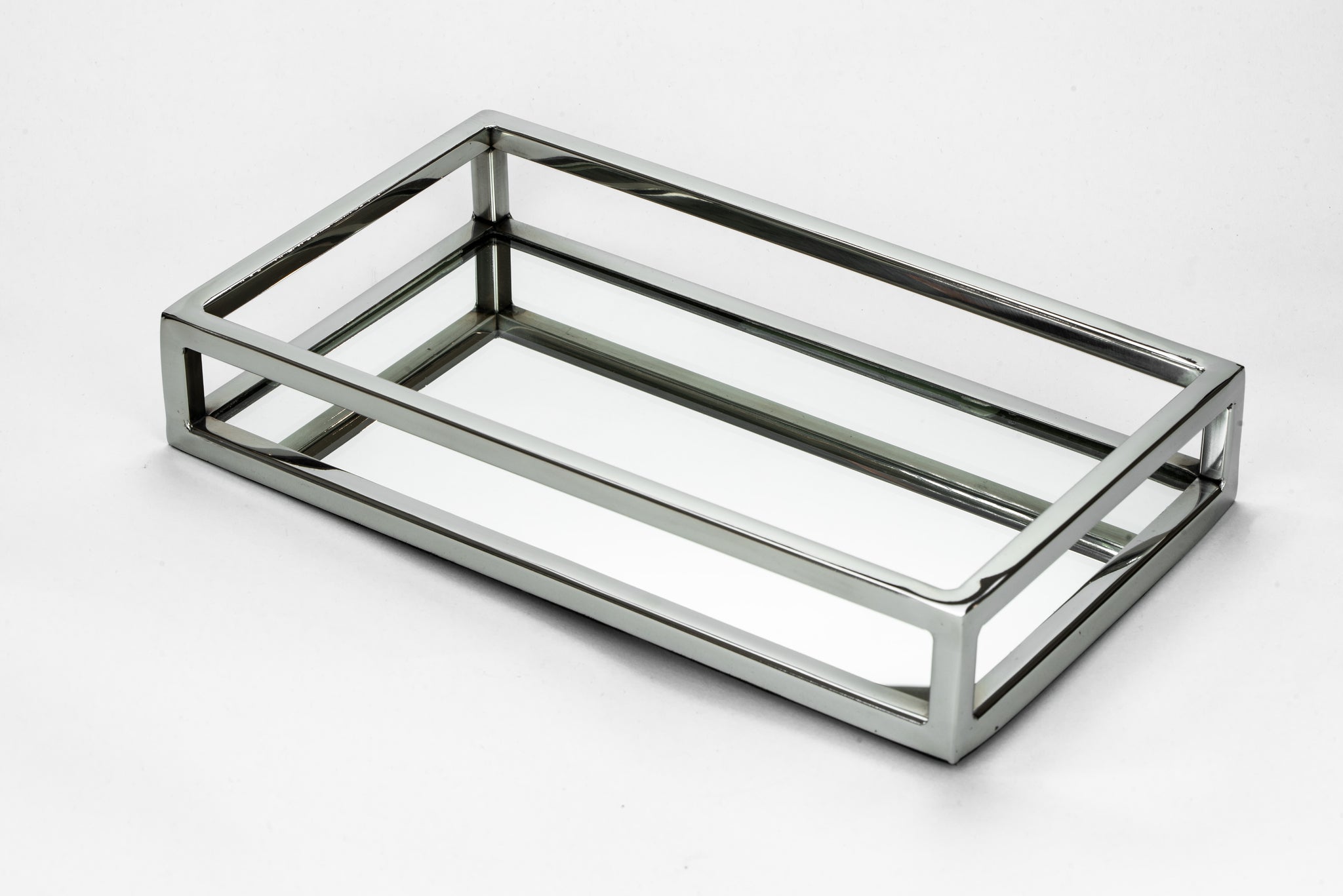 rectangle mirror tray