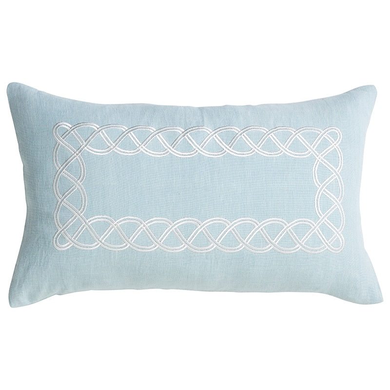 Powder Blue Linen Cushion