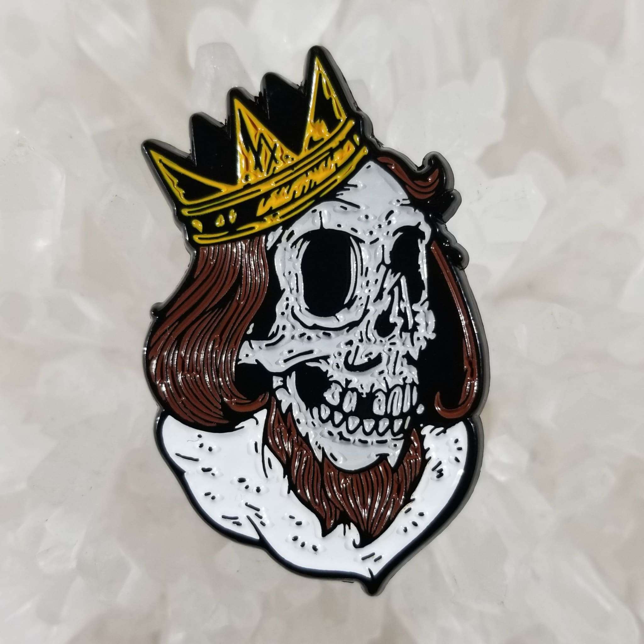 quuen king skeleton card