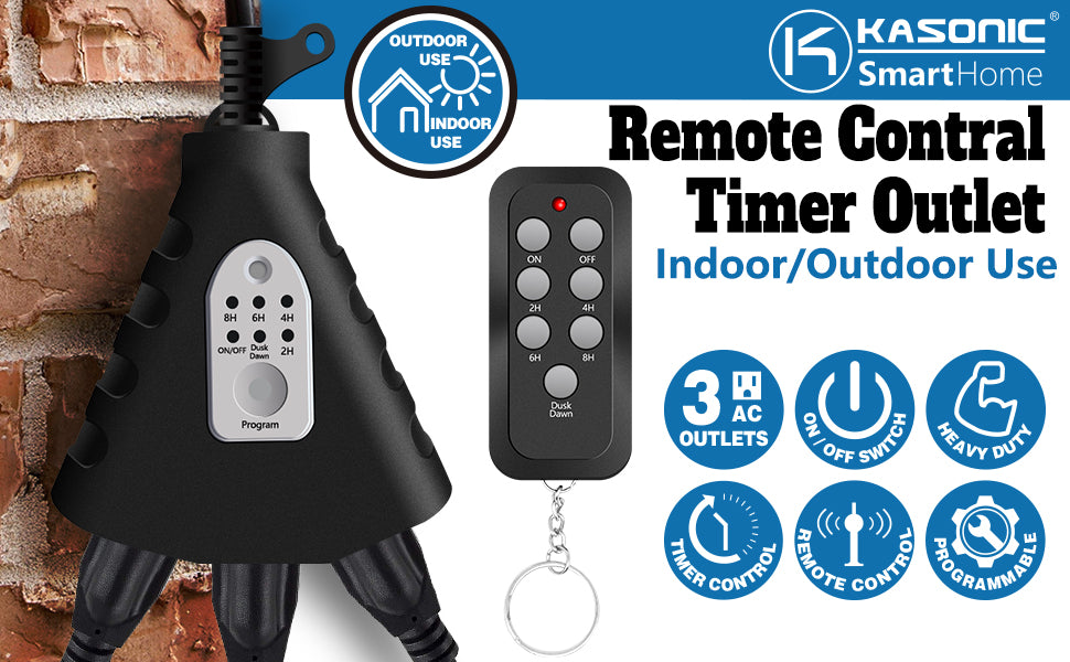 Remote Control switch for indoor and outdoor power outlet