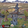 Tour du Magicien en Ruines Ruine Ruined Wizard Tower Warhammer Age Of Sigmar Décor 3D Decors 3D Table Warhammer 40 000