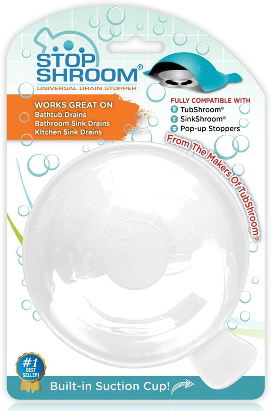 SinkShroom (Chrome Edition) The Hair Catcher That Prevents Clogged Bat