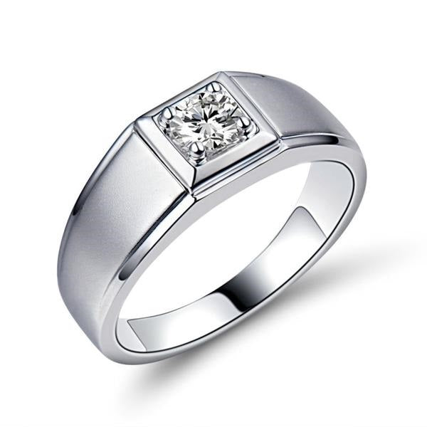 mens diamond rings solitaire