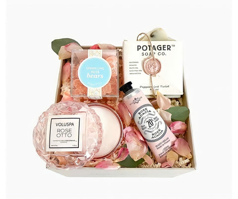 roses, curated gift box