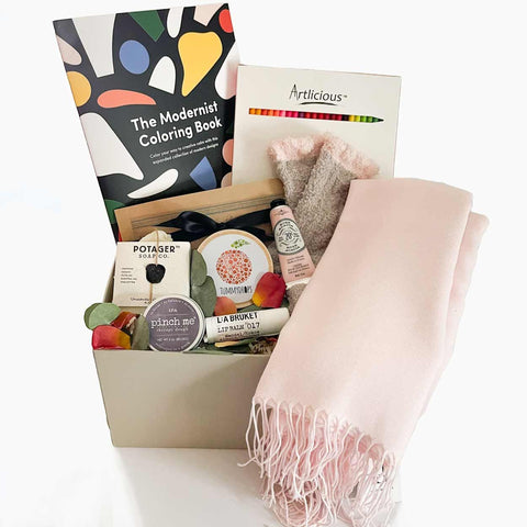 Looking for a thoughtful and heartwarming way to show someone you care? Look no further than our ultimate comfort gift set!