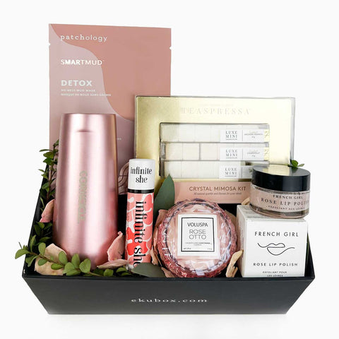 Bubbles and Bliss Gift Box curated gifts for Mother's Day