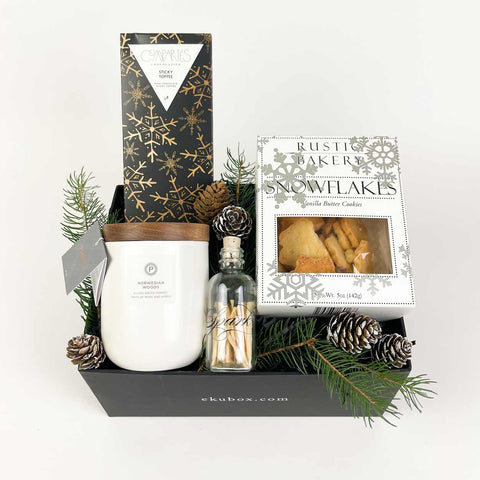 Northern Lights Gift Box - The perfect holiday gift for anyone on your list. It celebrates the season in a soft and wonderful way. Perfect for clients, employees, family and most everyone on your list.