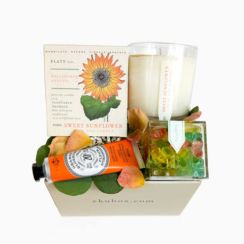 A sweet surprise and treat-filled gift box for gardeners