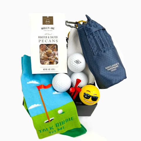 The Talk Birdie to me gift box is a great gesture gift for the golf lover.