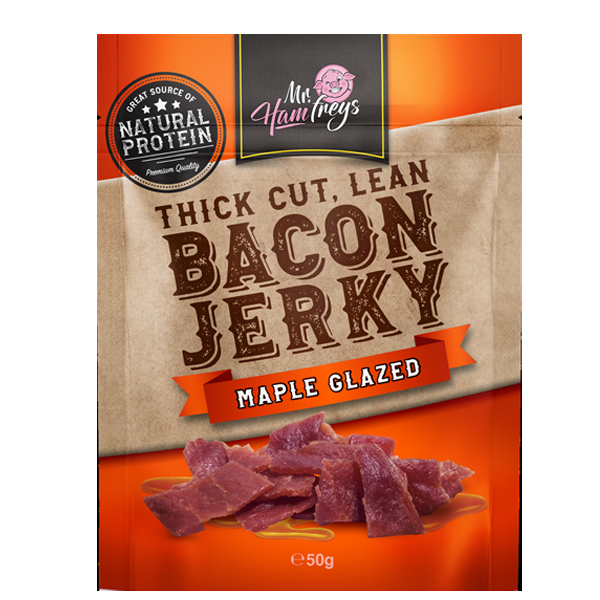 Image of Bacon Jerky Maple Glazed 50g